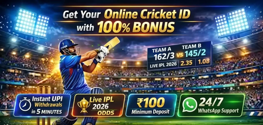 Free 100 rupees cricket id